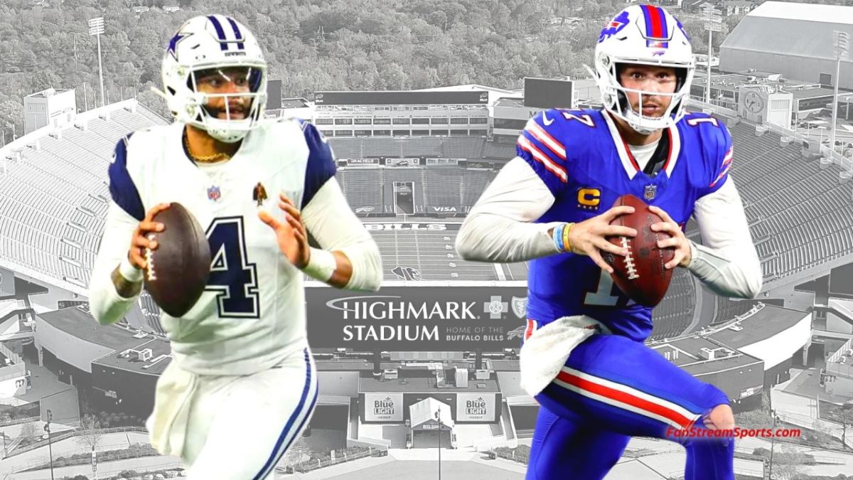Dak Prescott (L) and Josh Allen